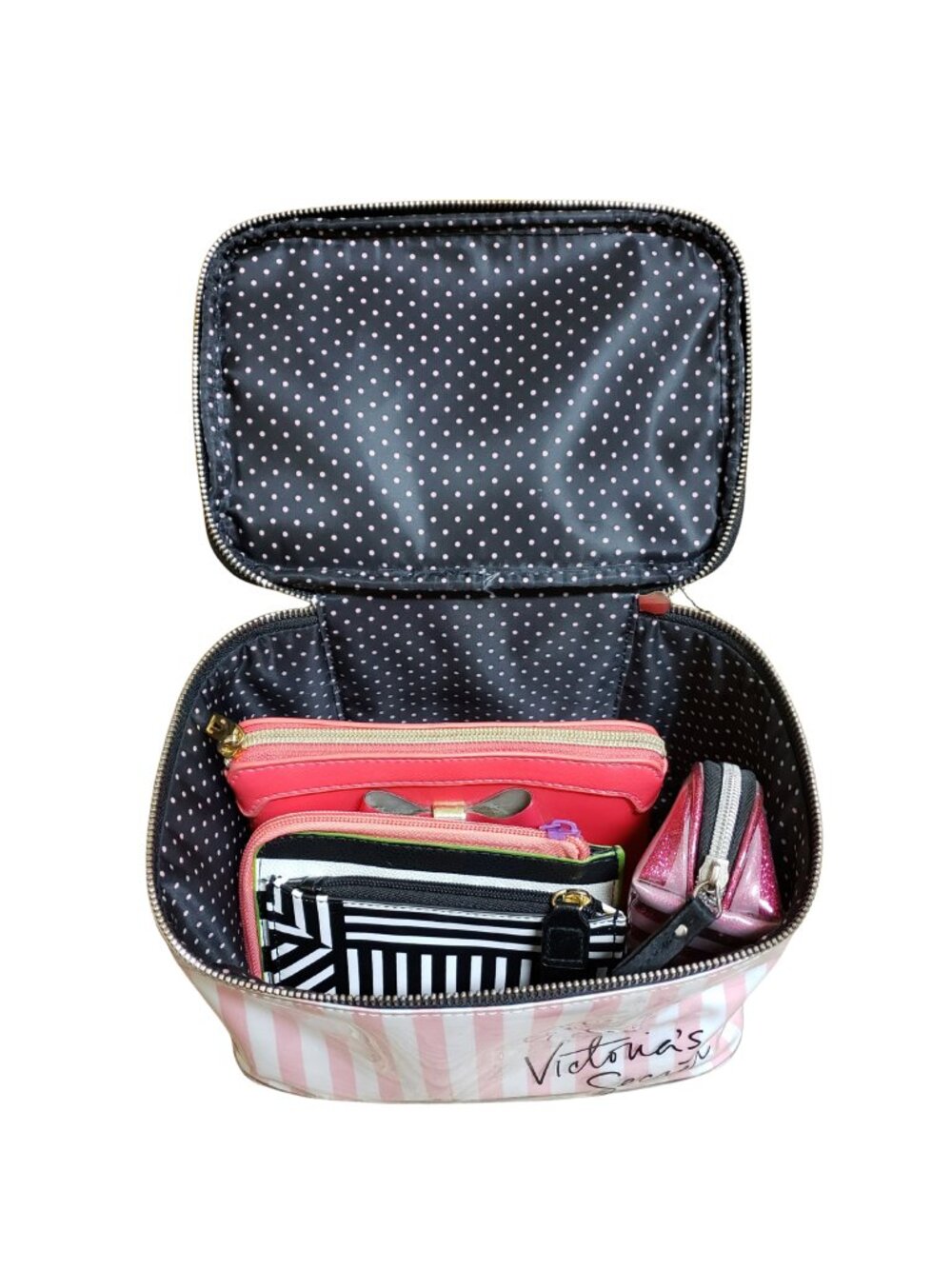 5pc Victoria's Secret, Ted Baker, Sephora, Estee Lauder Makeup Bag Bundle